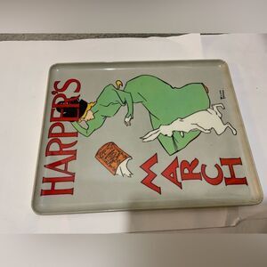 HARPER'S MONTHLY MARCH Winds 1894 Cover on Plastic Tray A20